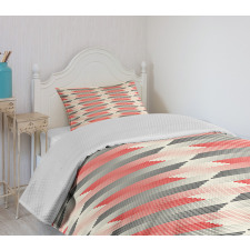 Geometric Grid Lines Bedspread Set