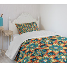 Ornate Floral Vintage Bedspread Set