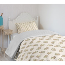 Delicious Breakfast Food Bedspread Set