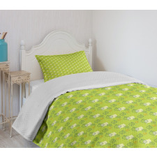 Abstract Falling Leaf Bedspread Set