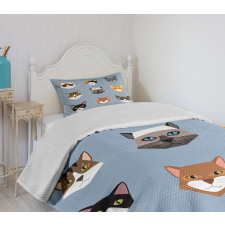 Contemporary Portraits Set Bedspread Set