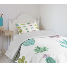 Tropical Desert Plants Bedspread Set