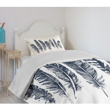 Tribal Sketch Motifs Bedspread Set