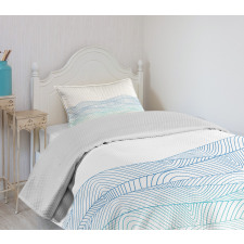 Abstract Seascape Bedspread Set