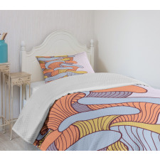 Abstract Doodle Season Bedspread Set