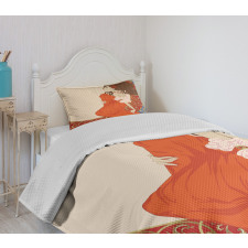 Lady Antique Dress Bedspread Set