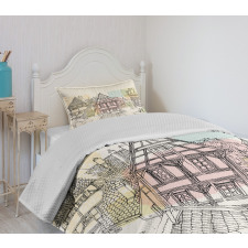 Historic Nuremberg Scene Bedspread Set