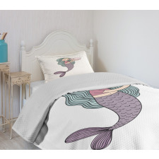 Fairy Girl Seashell Bedspread Set