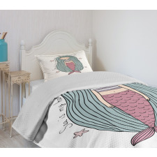 Sea is My Home Girl Bedspread Set