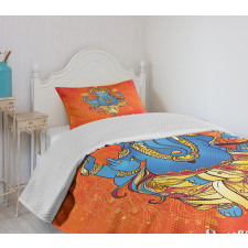 Traditional Elephant Bedspread Set