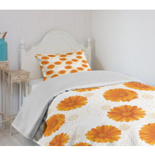 Calendula Flowers Bedspread Set