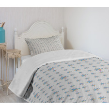 Chaotic Simple Motifs Bedspread Set