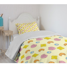 Morning Breakfast Food Bedspread Set