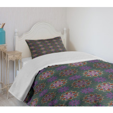 Colorful Abstract Curve Bedspread Set