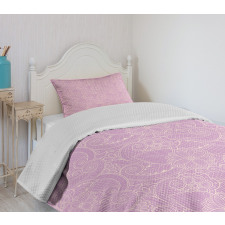 Monochrome Blooming Flora Bedspread Set