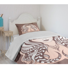 Tribal Woman Art Bedspread Set