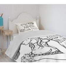 Angel with Bouquet Bedspread Set