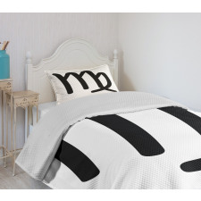 Monochrome Sign Bedspread Set