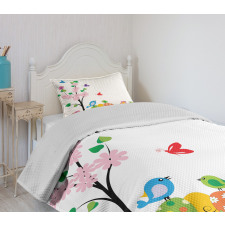 Spring Illustration Bedspread Set