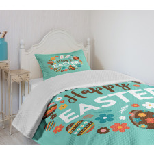 Spring Holiday Pattern Bedspread Set