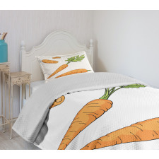 Carrot Pattern Bedspread Set