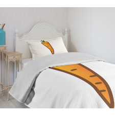 Carrot Drawing Bedspread Set