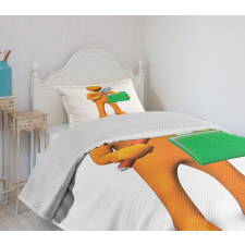 Man and Folder Bedspread Set