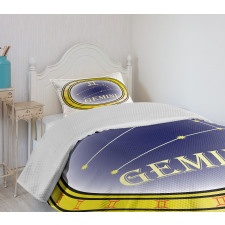 Circle and Signs Bedspread Set