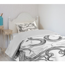 Twin Girls Art Bedspread Set