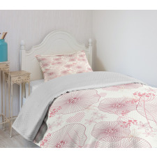 Blooms of a Romantic Spring Bedspread Set