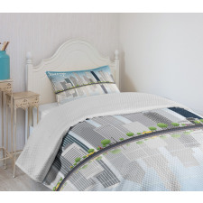 Skyscrapers American Bedspread Set