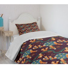 Small Forest Animals Pond Bedspread Set
