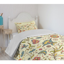 Colorful Summer Petals Bedspread Set