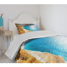 Zakynthos Island Coast Bedspread Set