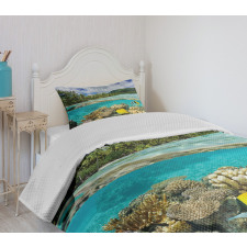 French Polynesia Lagoon Bedspread Set