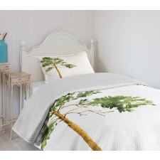 Aquarelle Nature Sketch Bedspread Set