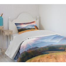 Colorful Fall Scene Bedspread Set