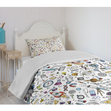 Science Laboratory Bedspread Set