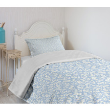 Sketch Spring Flora Bedspread Set