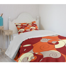 Psychedelic Spiral Bedspread Set