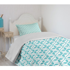 Waves and Flowers Bedspread Set