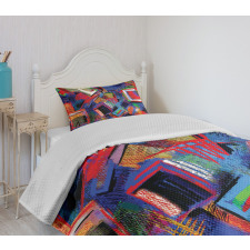 Modern Art Picture Bedspread Set