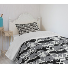 Gentlemen Punk Animals Bedspread Set