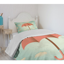 Vintage Cloudy Sky Bedspread Set