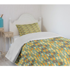 Flip Flops Vintage Summer Bedspread Set