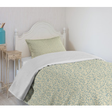 Leaves Blossoms Bedspread Set