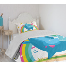 Cartoon Horse Bedspread Set