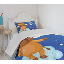 Bull on a Cloud Bedspread Set