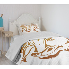 Bull Face Bedspread Set