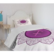 Horoscope Floral Bedspread Set